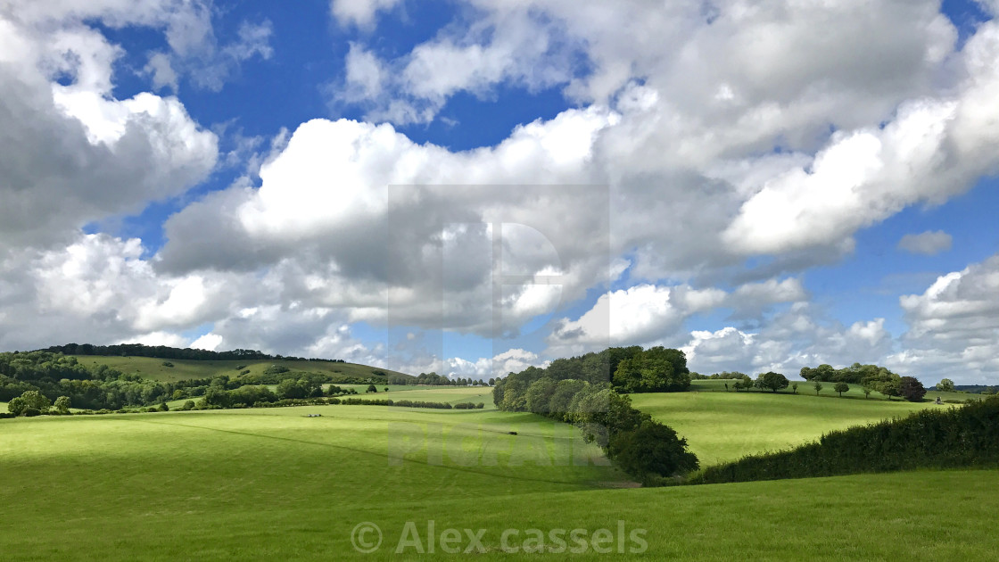 "Green and Pleasant Land" stock image