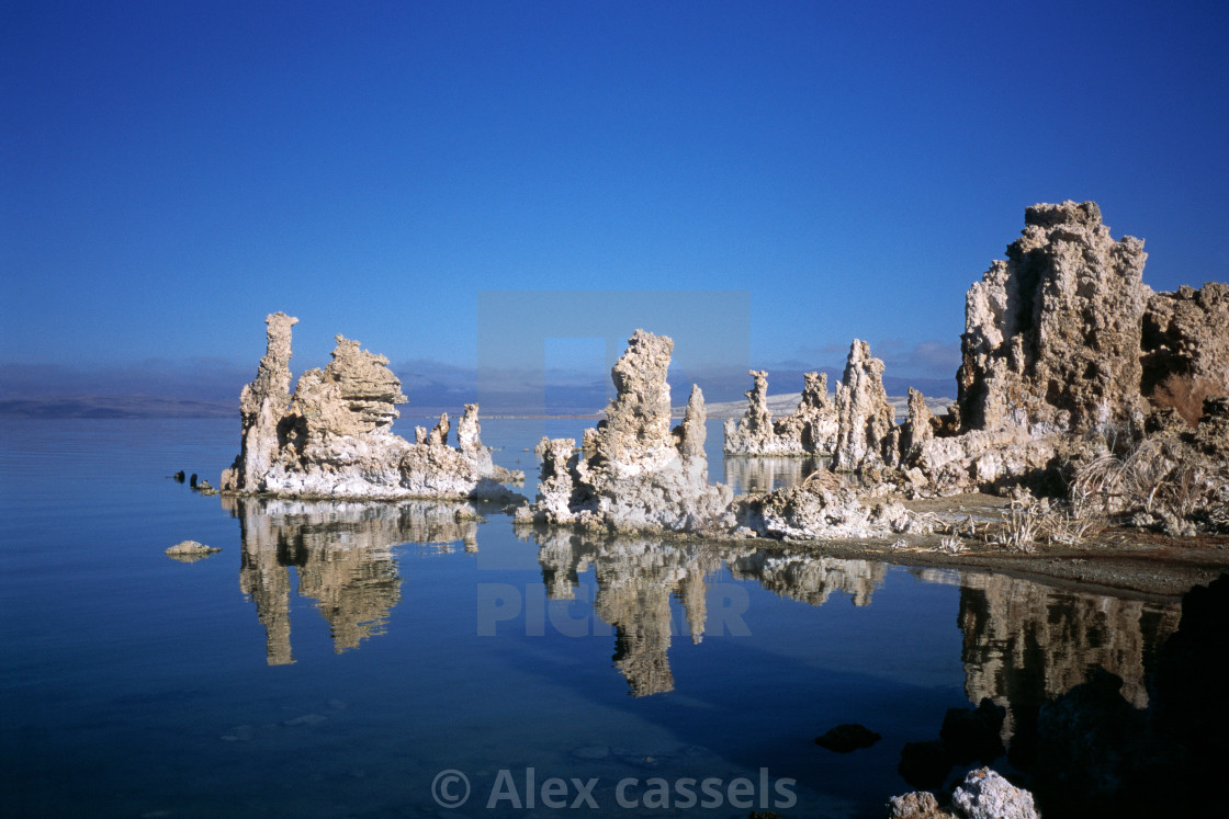 "Tufa Formations on Mono Lake" stock image