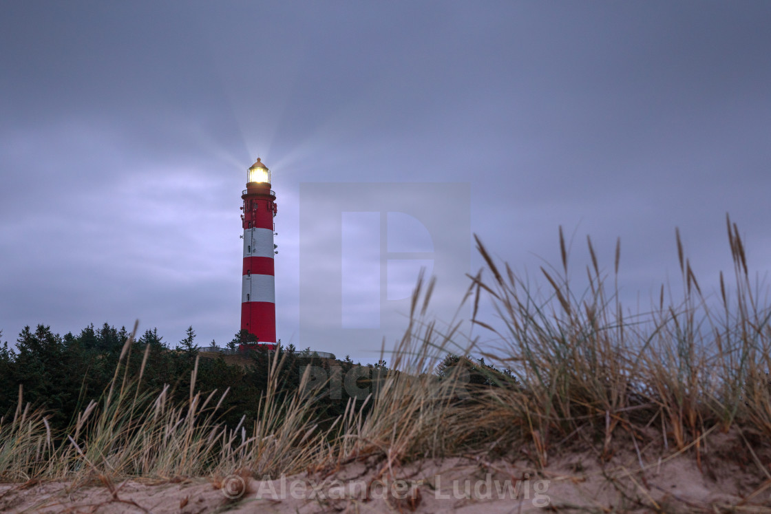 "Lighthouse, Amrum, Germany" stock image