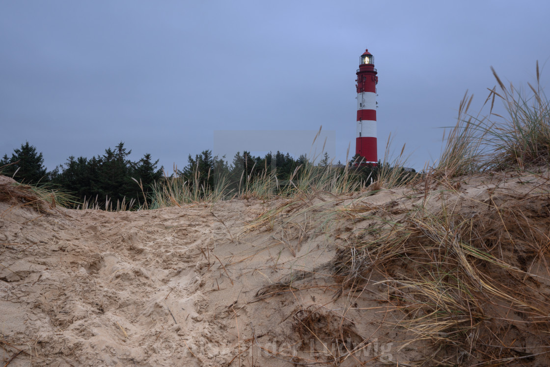 "Lighthouse, Amrum, Germany" stock image