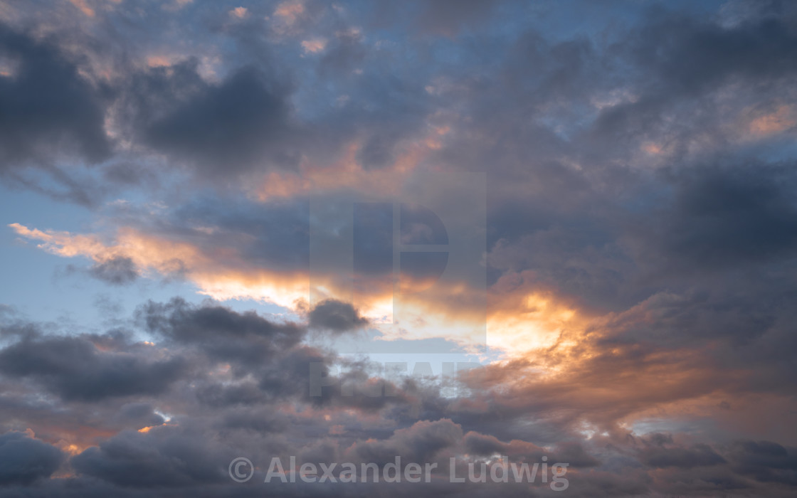 "Sky with dramatic clouds" stock image