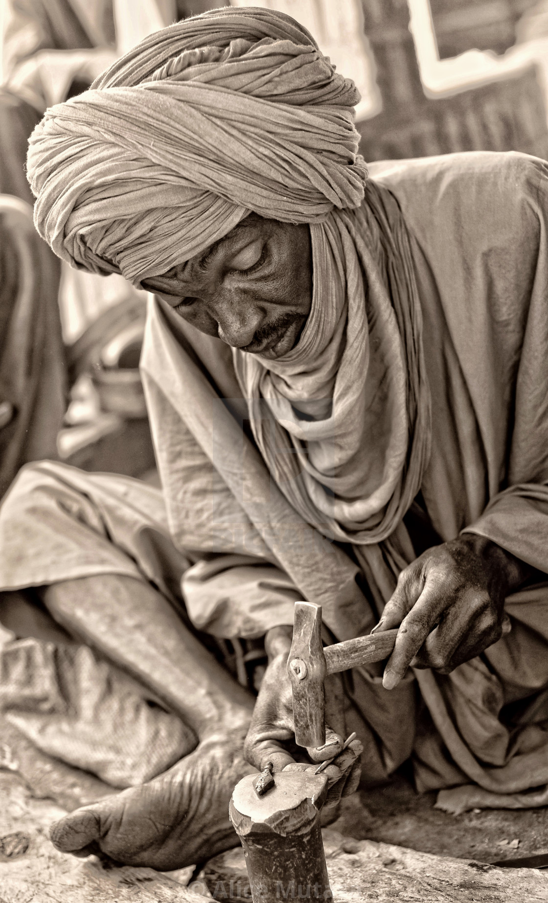 "Abdou, Touareg artisan, Timbuktu, Mali" by Alice Mutasa - $50.22 "Abdou, Touareg artisan, Timbuktu, Mali" stock image