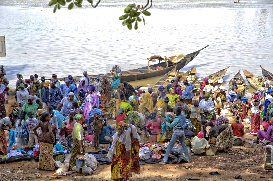 "Riverside market, Mopti, Mali" by Alice Mutasa - $50.22 "Riverside market, Mopti, Mali" stock image