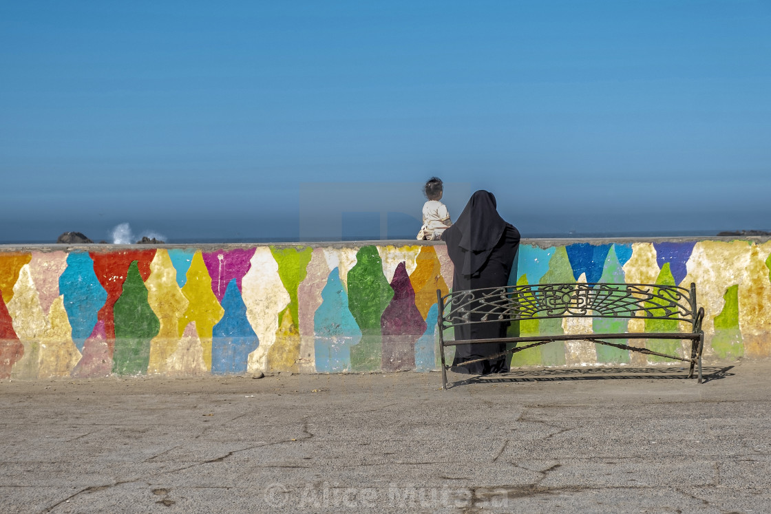 "Sea watchers - Essaouira #1" by Alice Mutasa - $43.98 "Sea watchers - Essaouira #1" stock image