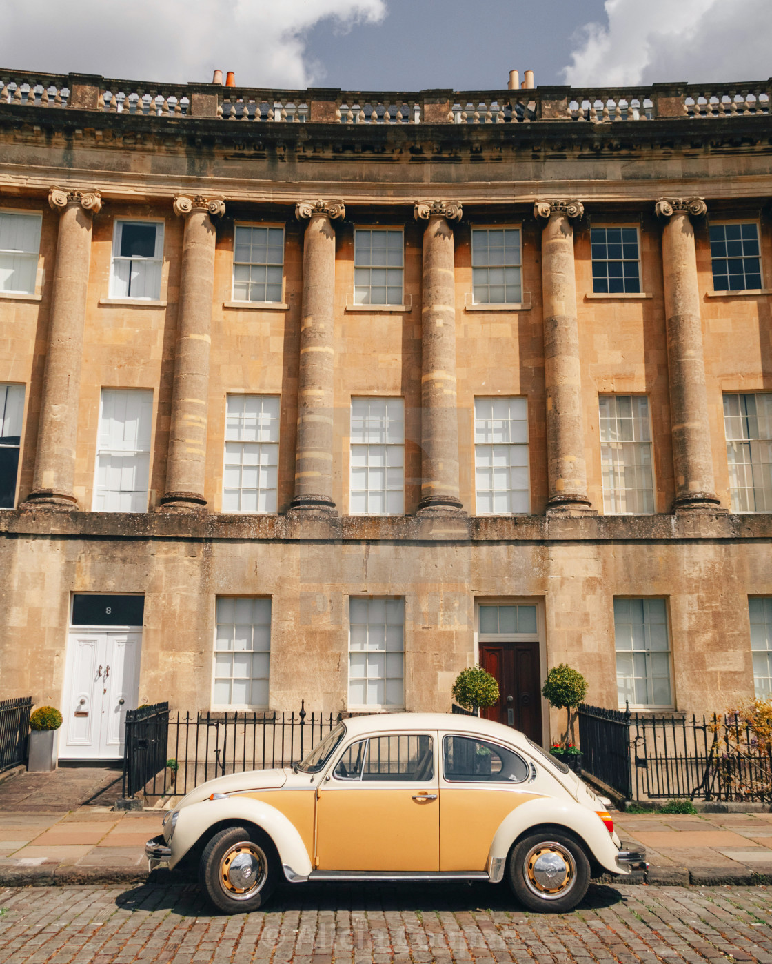 "Car by the Crescent" by Alicia Cooper - £18.60 "Car by the Crescent" stock image