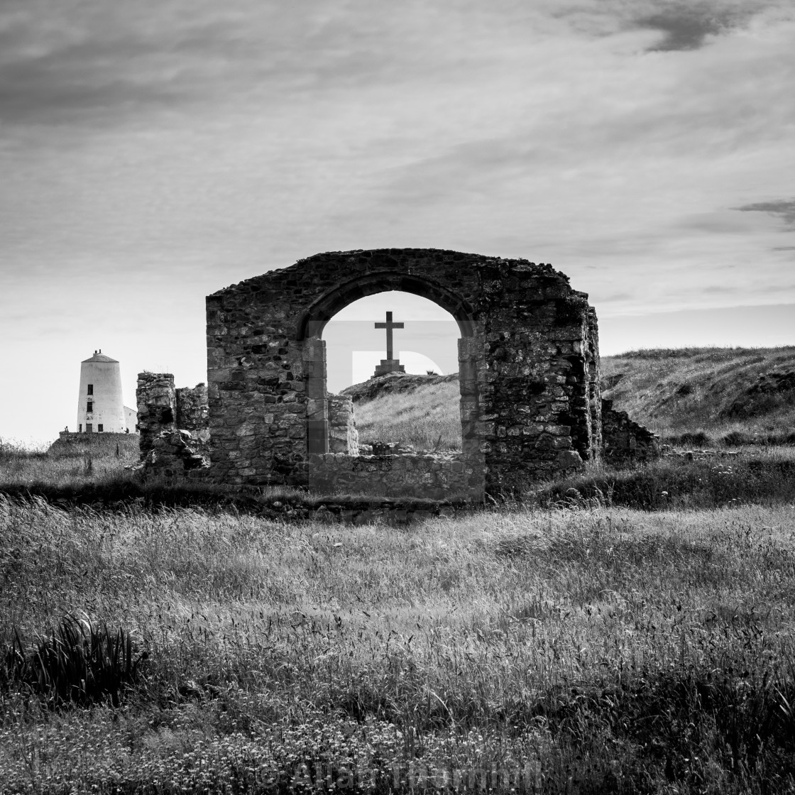 "Church of St Dwynwen" stock image