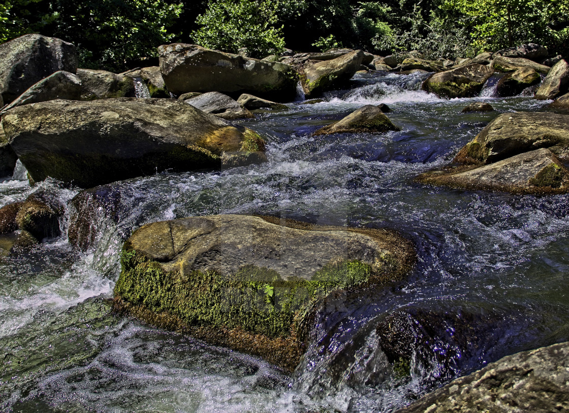 "And The River Flows On" stock image