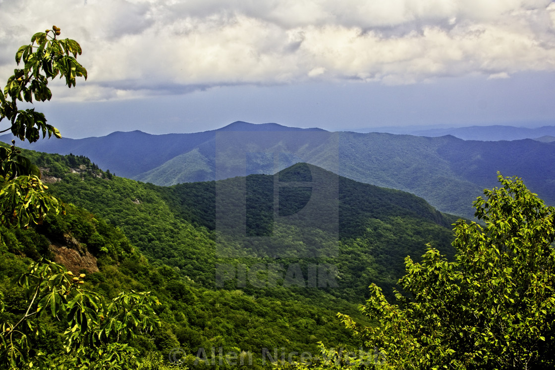 "Blue Ridge Parkway View" stock image