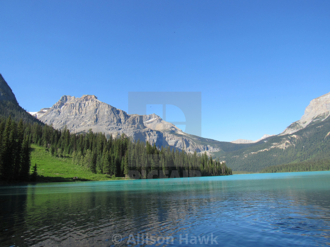 "Emerald Lake, British Columbia" by Allison Hawk - $12.59 "Emerald Lake, British Columbia" stock image
