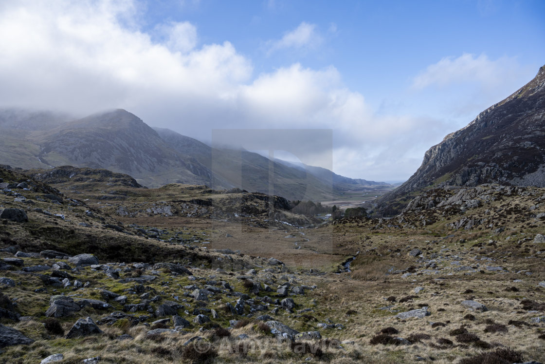 "Llyn Idwal, Snowdonia" stock image