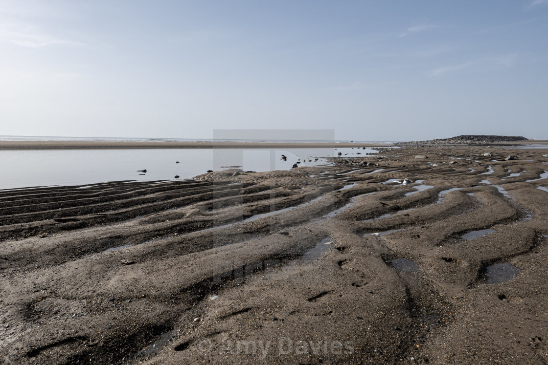 "Tywyn Beach, Snowdonia" stock image