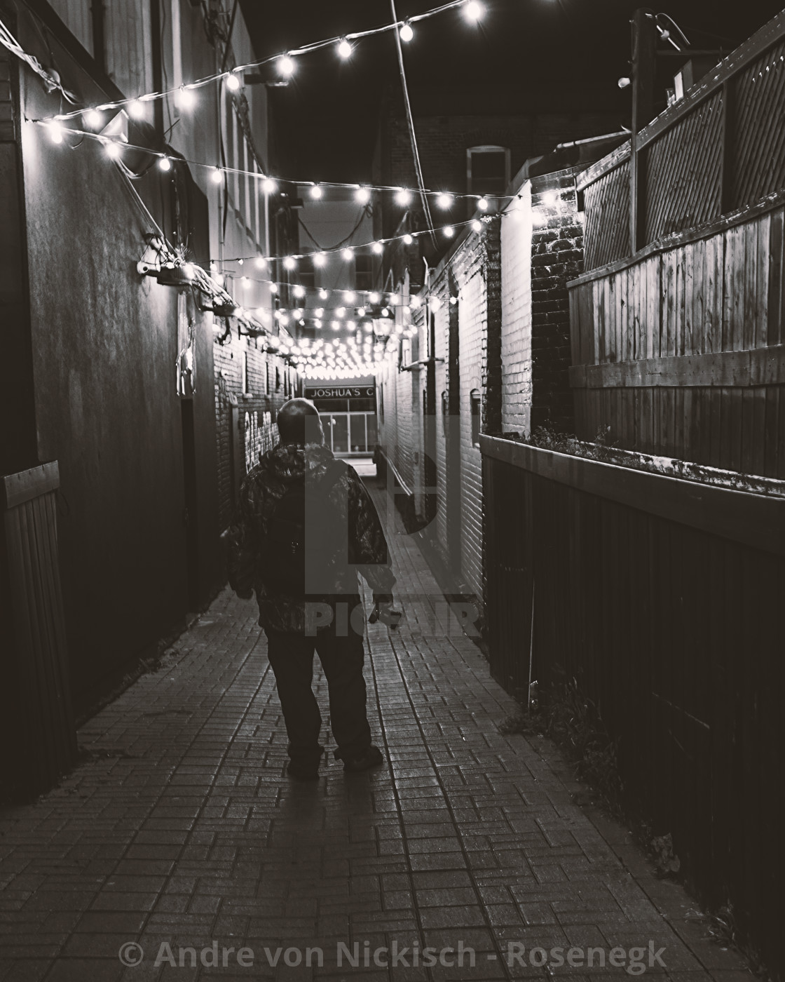 "Man in the Alley" stock image