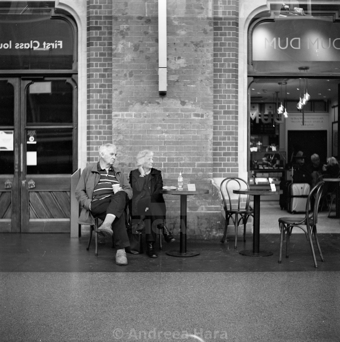 "Waitin" stock image