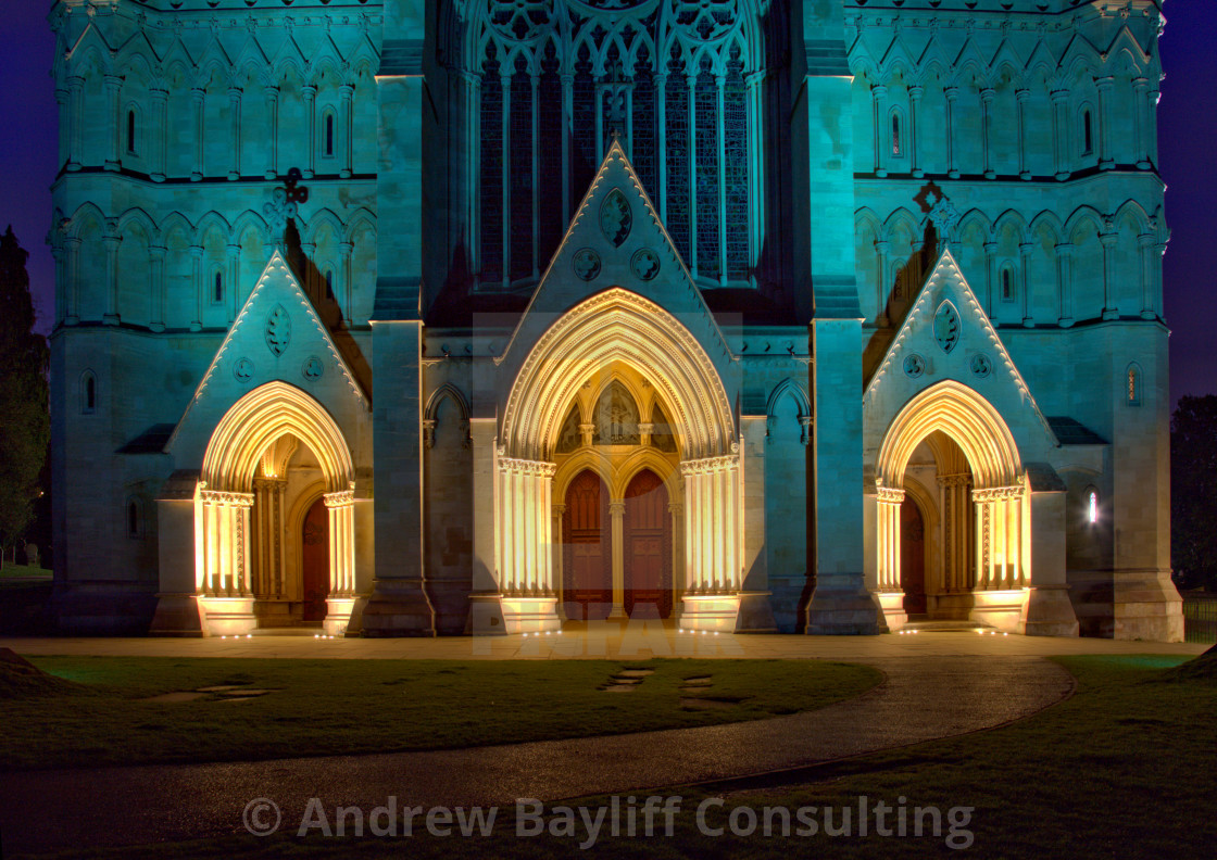 "St Albans Cathedral" stock image