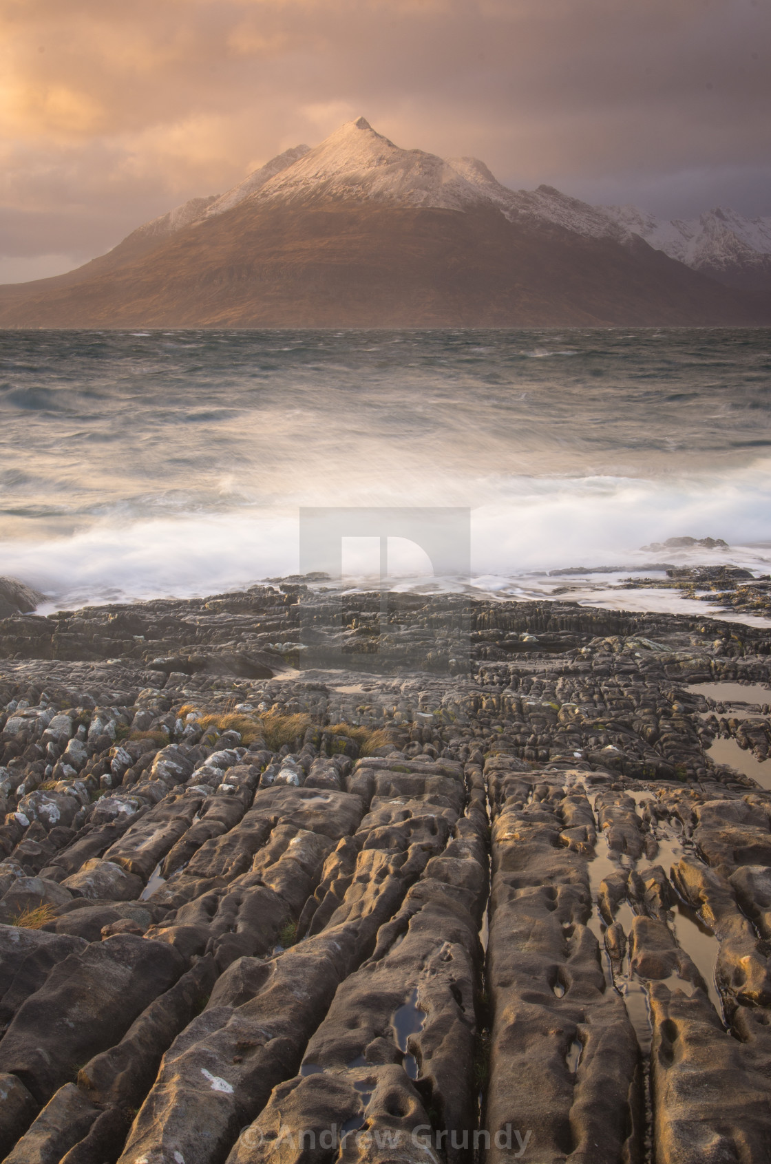 "Sunset Over Sgurr Nan Eag" by Andrew Grundy - $15.30 "Sunset Over Sgurr Nan Eag" stock image