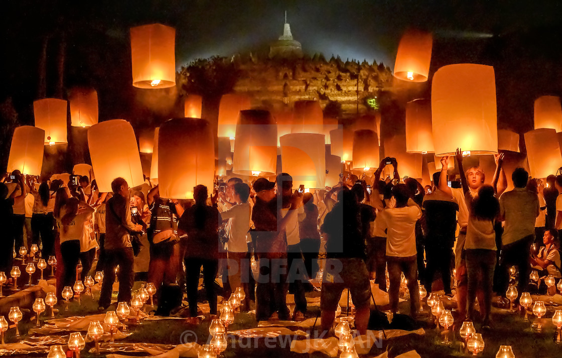 "Borobudur Waisak Festival 01" stock image