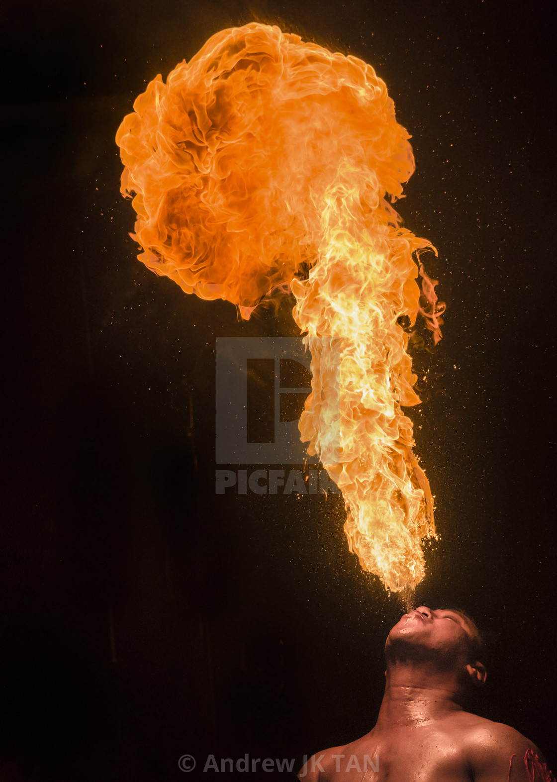 "Fire Breather 02" stock image