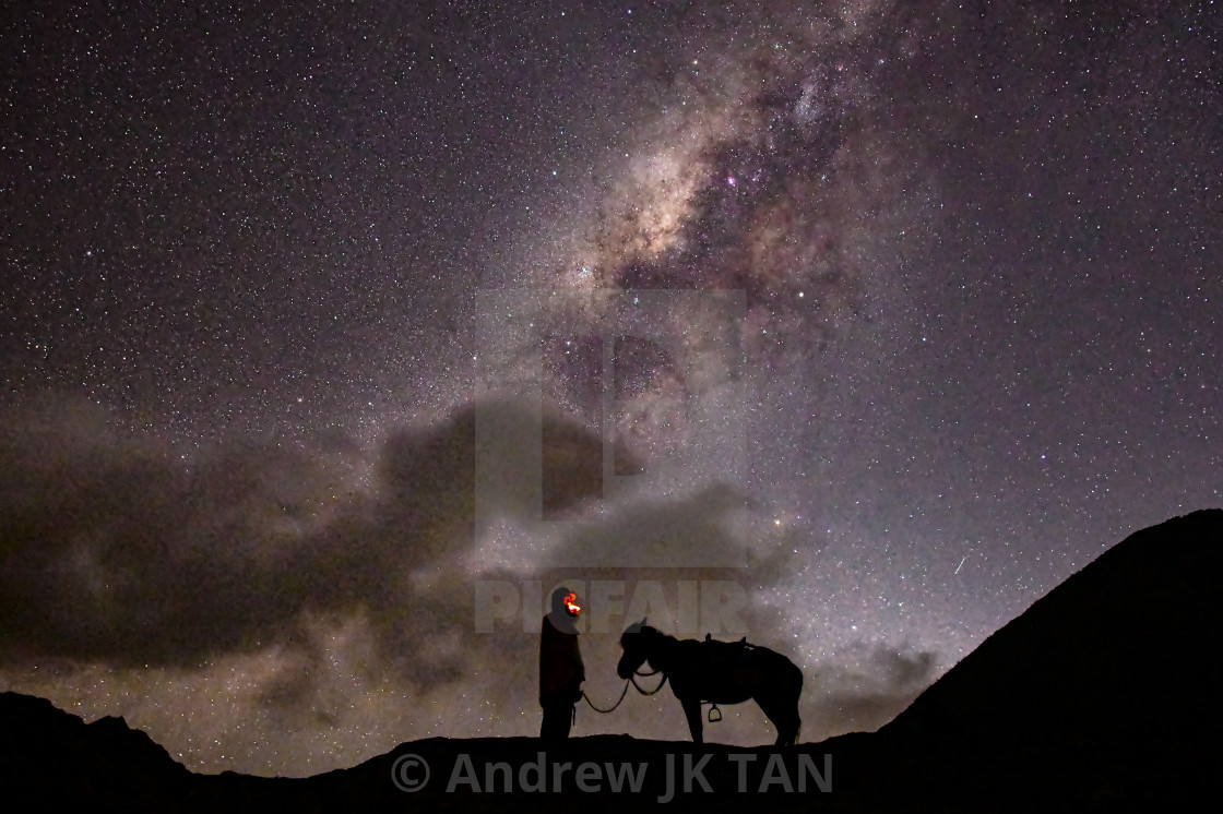 "Tengger Horseman 01" stock image