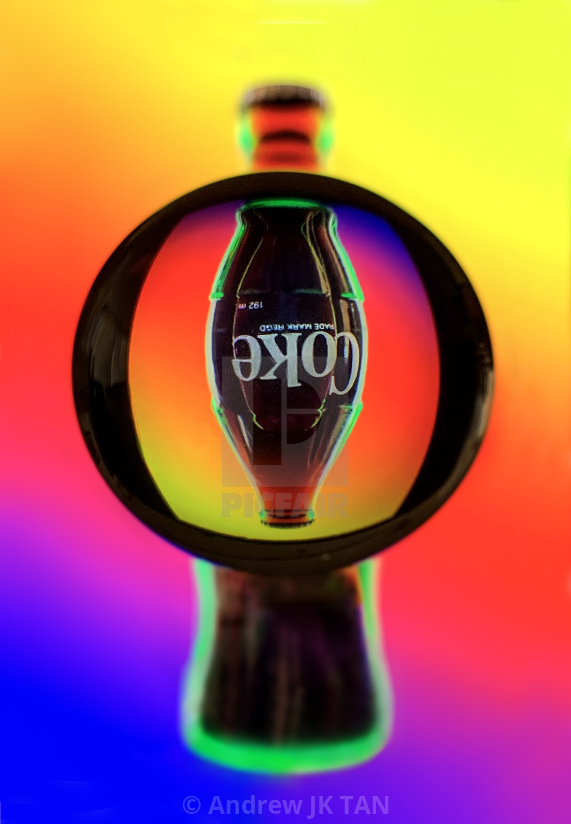 "Coke Refraction 02" stock image