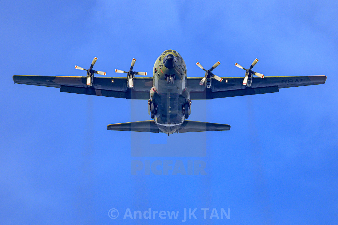 "C130 Hercules Landing" stock image