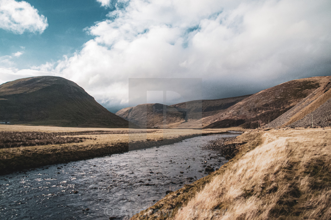 "Findhorn Valley" stock image