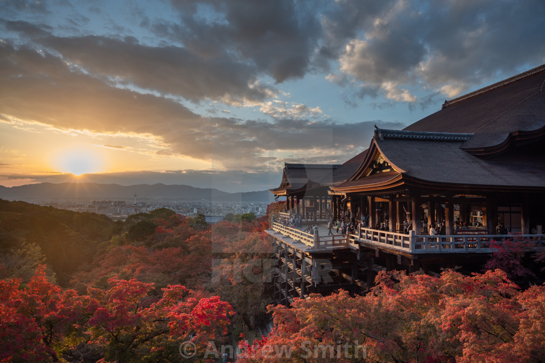 "Autumn Temple" stock image