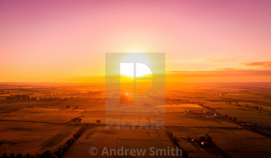 "Summer Solstice sunrise at Hume" stock image