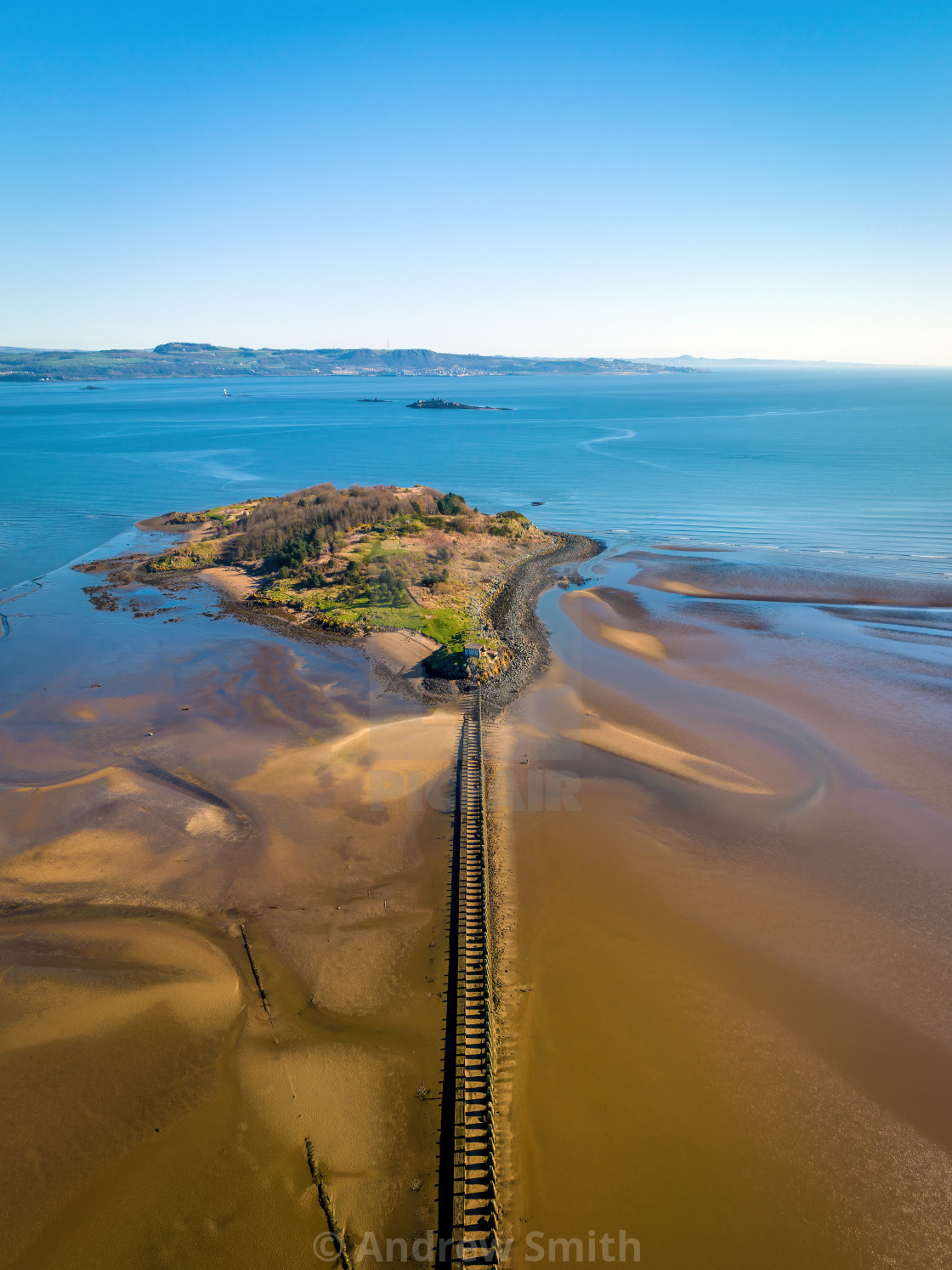 "Cramond Island" stock image