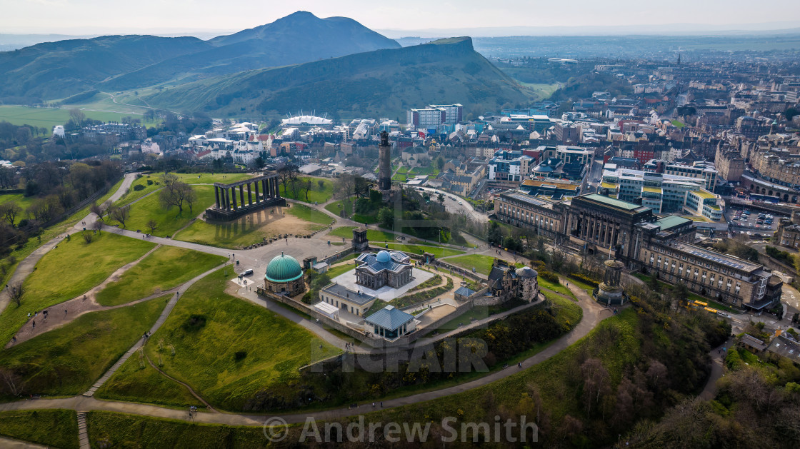 "Calton Hill, Edinburgh" stock image