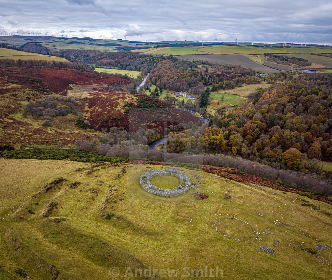 "Edin's Hall Broch" stock image