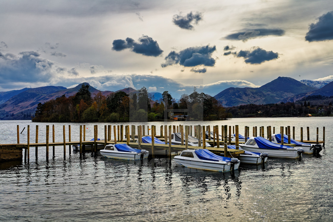 "Jetty, Derwent Water" stock image