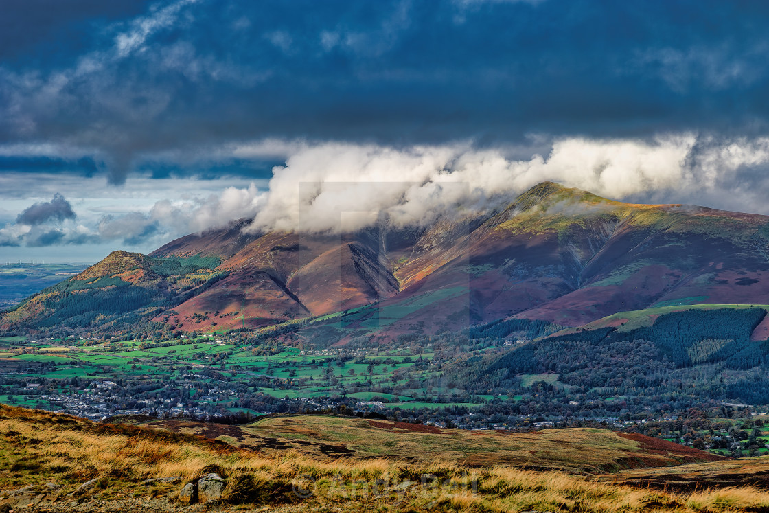 "Skiddaw from Bleaberry Fell" stock image