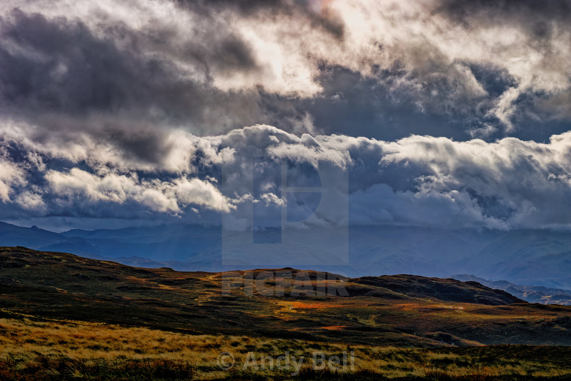 "Storm over Borrowdale" stock image