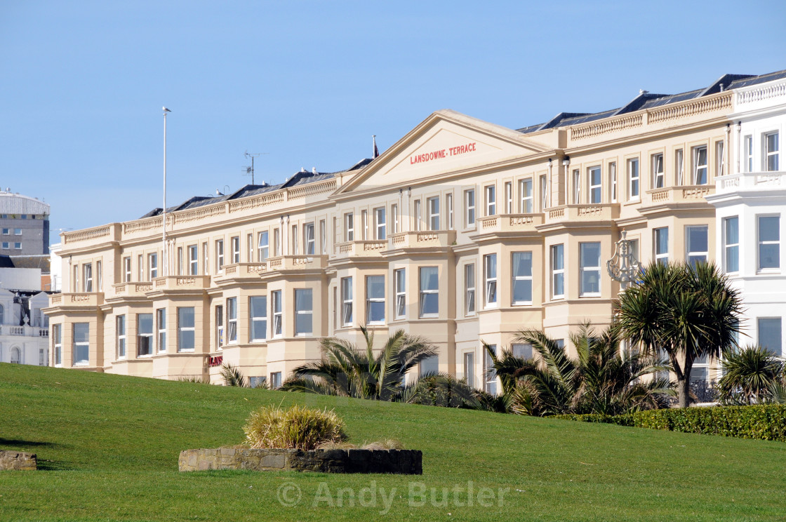 "The Lansdowne Hotel. Eastbourne. East Sussex. UK." stock image