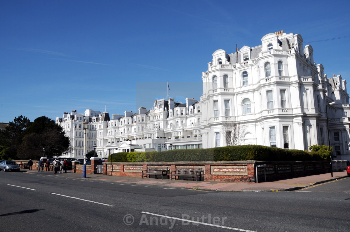 "The Grand Hotel, Grand Parade, Eastbourne,England." stock image