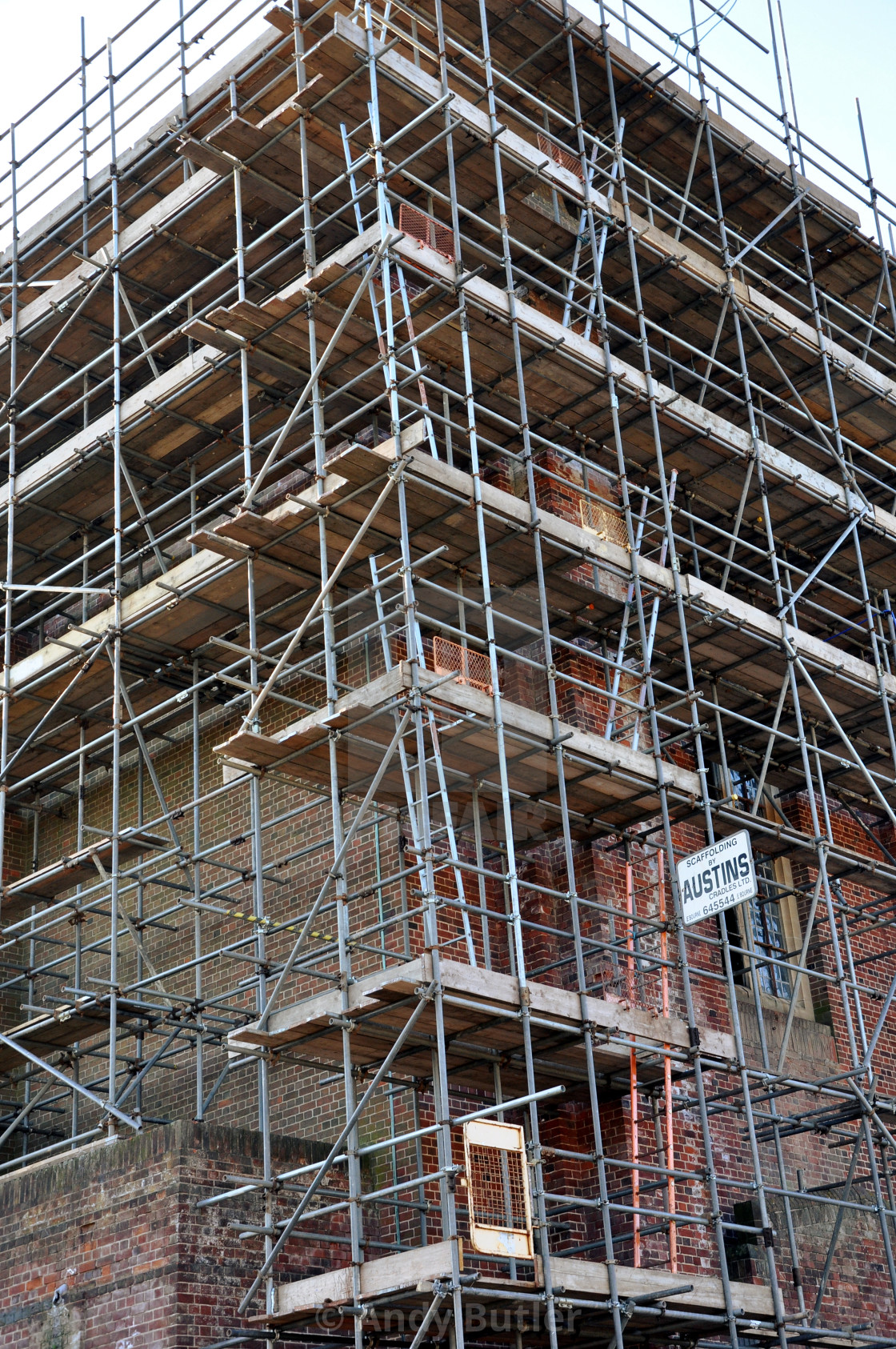 "Church Demolition. St Elisabeth's Eastbourne" stock image