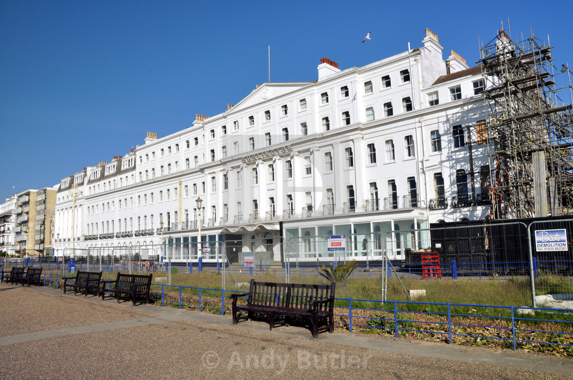 "Burlington Hotel_Eastbourne" stock image