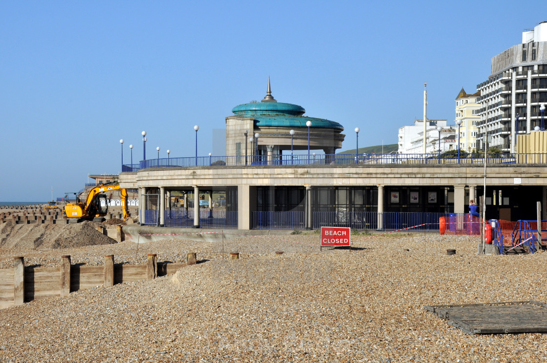 "Beach_Eastbourne" stock image