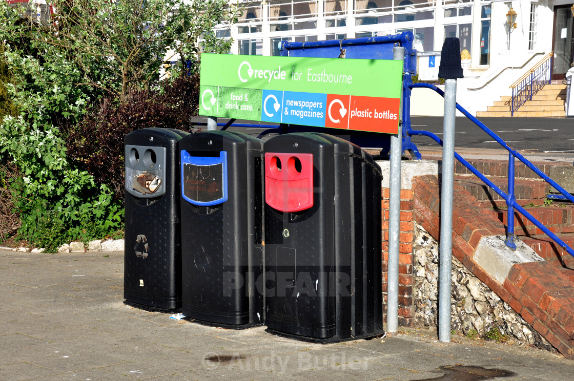 "Recycling Bins" stock image