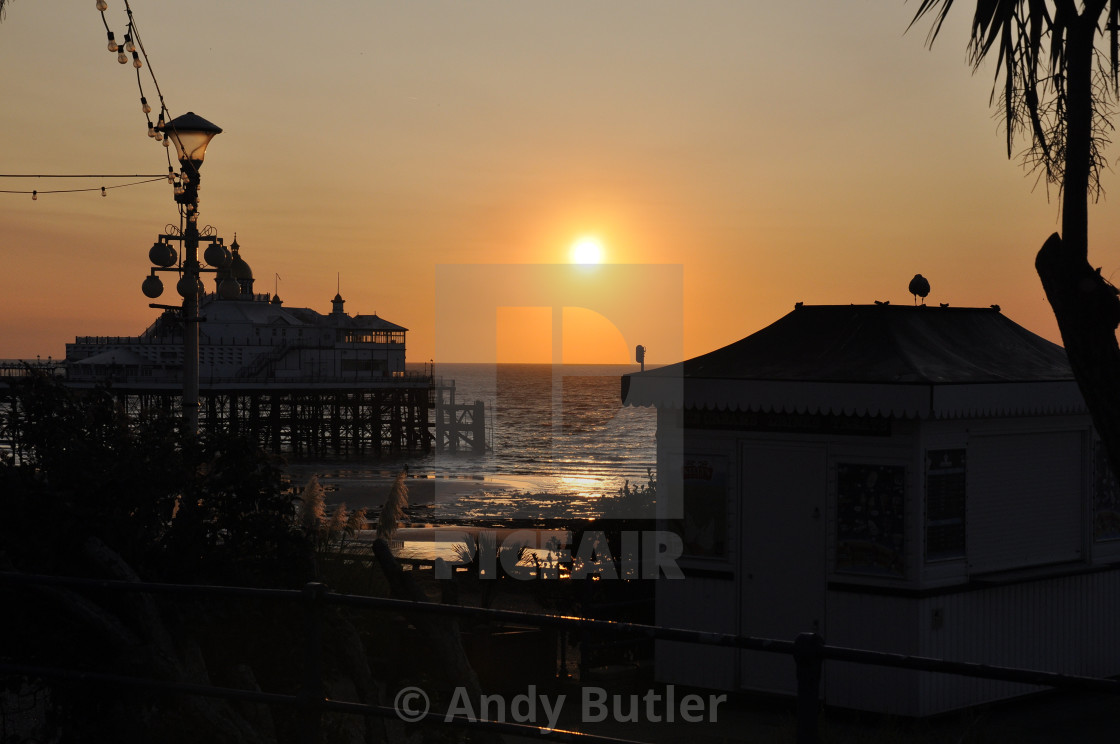 "Sunrise Eastbourne Seafront" stock image