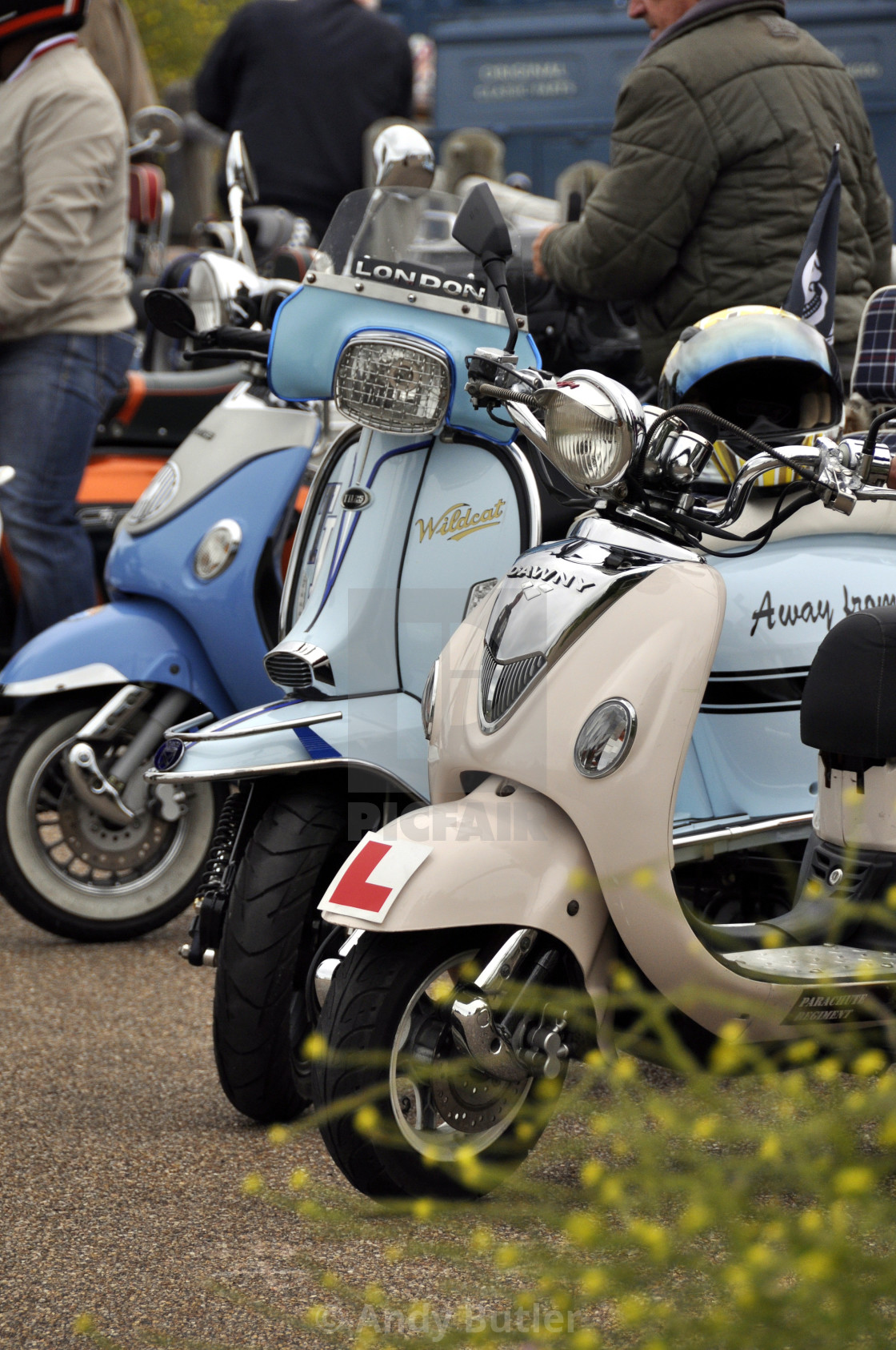 "Scooters at Beachlife 2017 Eastbourne." stock image