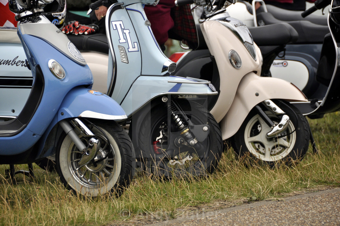 "Scooters at Beachlife 2017 Eastbourne." stock image