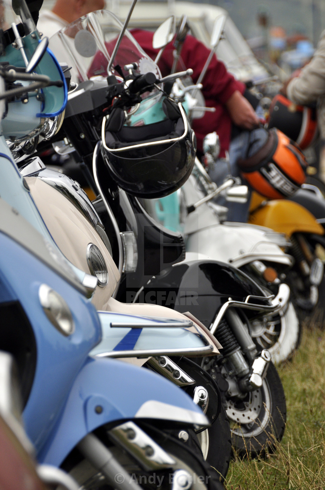 "Scooters at Beachlife 2017 Eastbourne." stock image