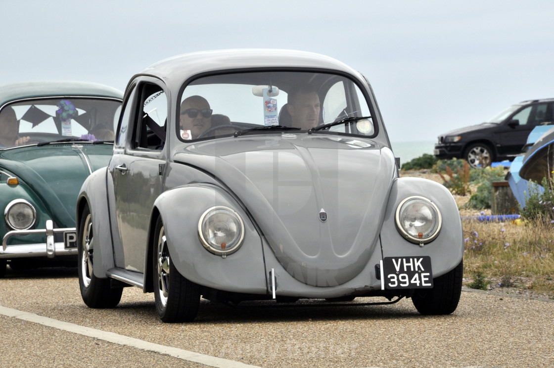 "Grey 1967 VW Beetle." stock image