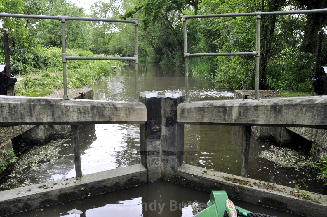 "wey & arun canal 15" stock image