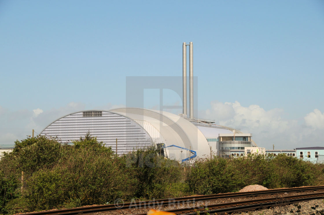 "Newhaven Incinerator EfW Energy from Waste Facility, Energy Recovery Facility ERF. © Andy Butler 2011 andy@eastbournephotos.co.uk All Rights Reserved Fee Payable For Each Use. No Free Use." stock image