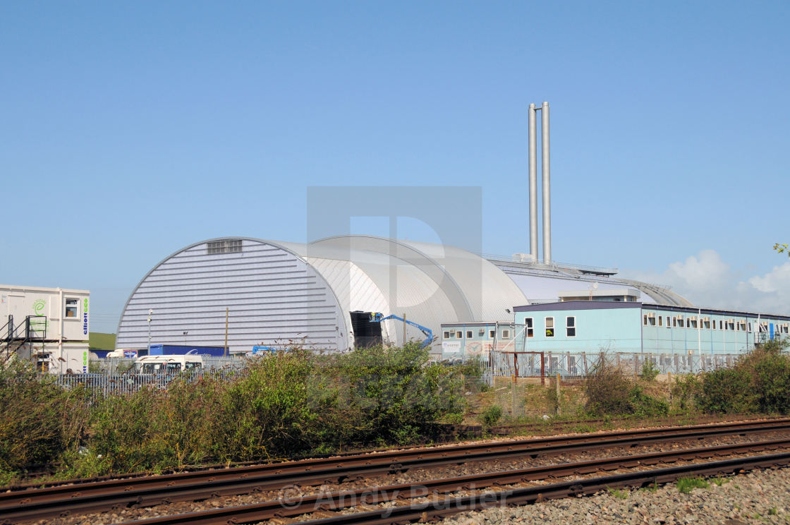 "Newhaven Incinerator EfW Energy from Waste Facility, Energy Recovery Facility ERF. © Andy Butler 2011 andy@eastbournephotos.co.uk All Rights Reserved Fee Payable For Each Use. No Free Use." stock image