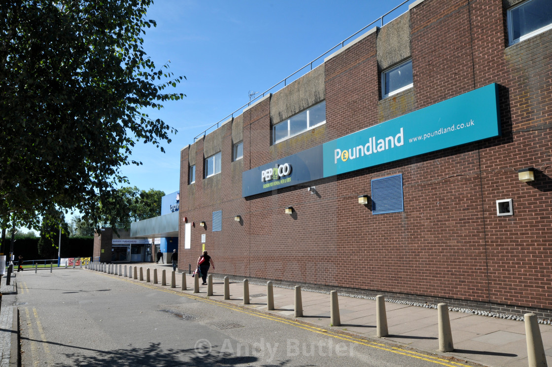 "New extension being built at Langney Shopping Centre" stock image