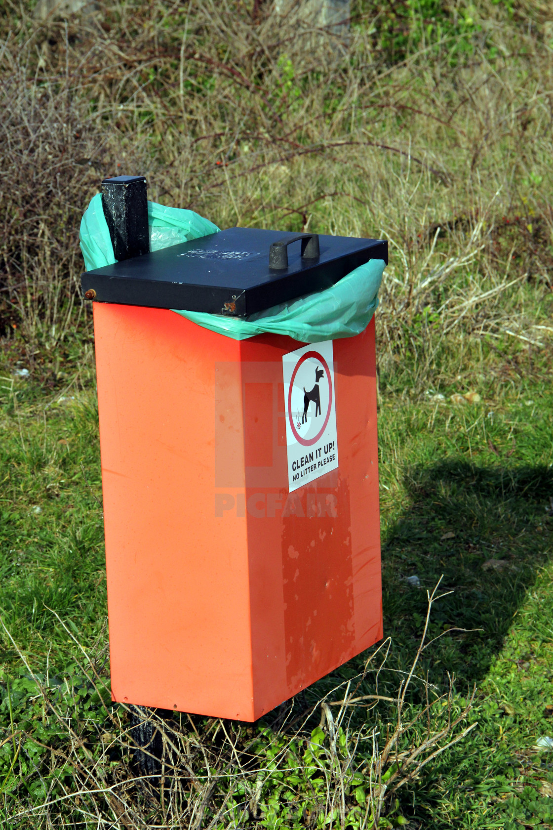 "Dog Waste Bin" stock image