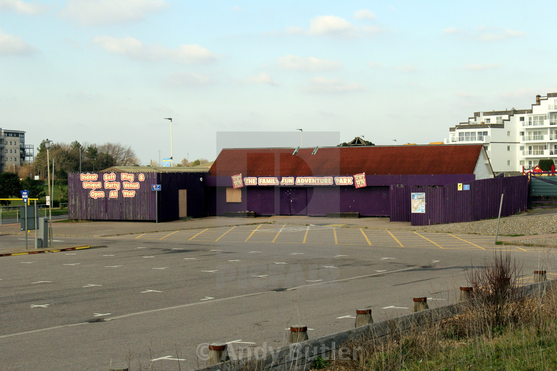 "Former Fort Fun Site Eastbourne" stock image